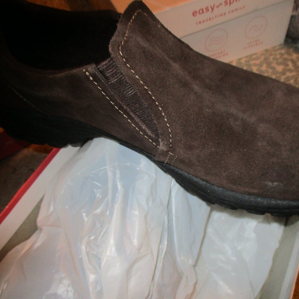 new in box croft & barrow sz 11 brown suede michelle brown